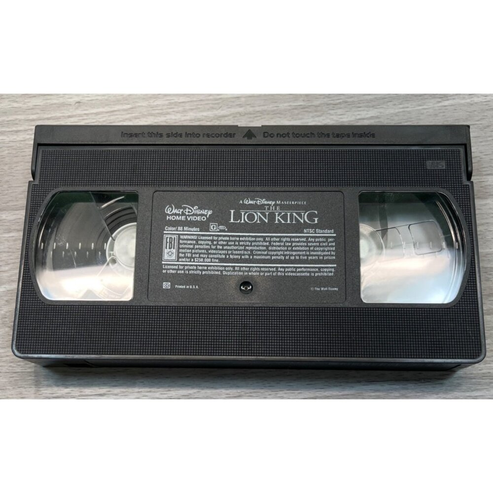 The Lion King VHS 1995 Disney Video Tape Masterpiece Kids Family Movie Clamshell - Picture 4 of 7